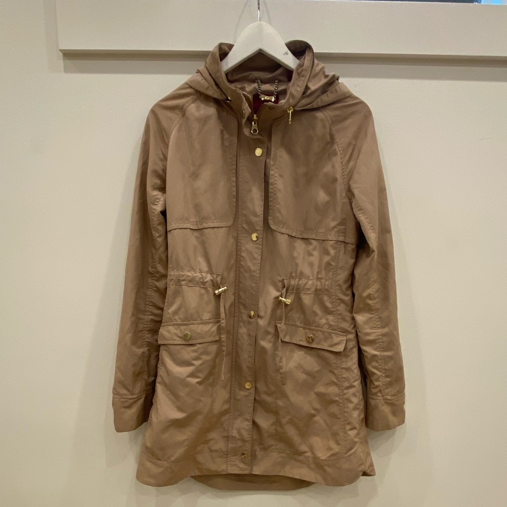 Ted Baker Tan Hooded Trench Coat